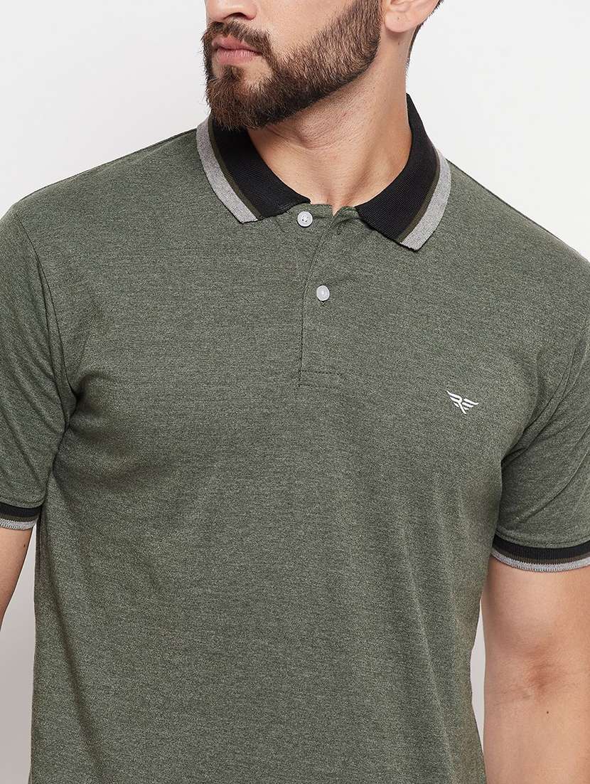 men solid short sleeve polo t-shirt - 22291832 -  Standard Image - 3