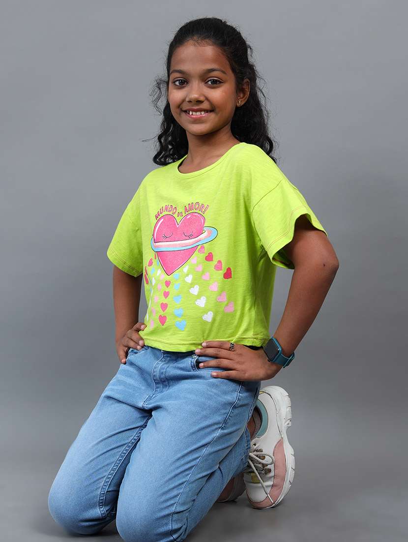 girls solid mid rise slim fit jean - 22291988 -  Standard Image - 3