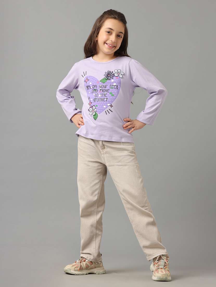girls printed long sleeve tee - 22292028 -  Standard Image - 3