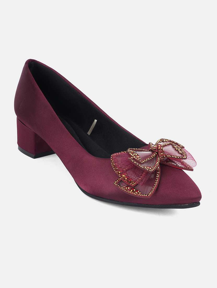 women solid slip on pump - 22292193 -  Standard Image - 3