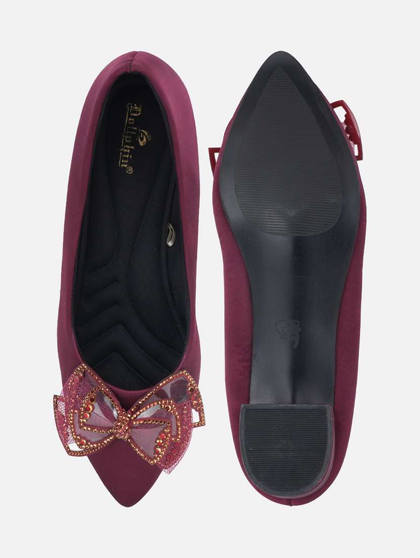 women solid slip on pump - 22292193 -  Standard Image - 5
