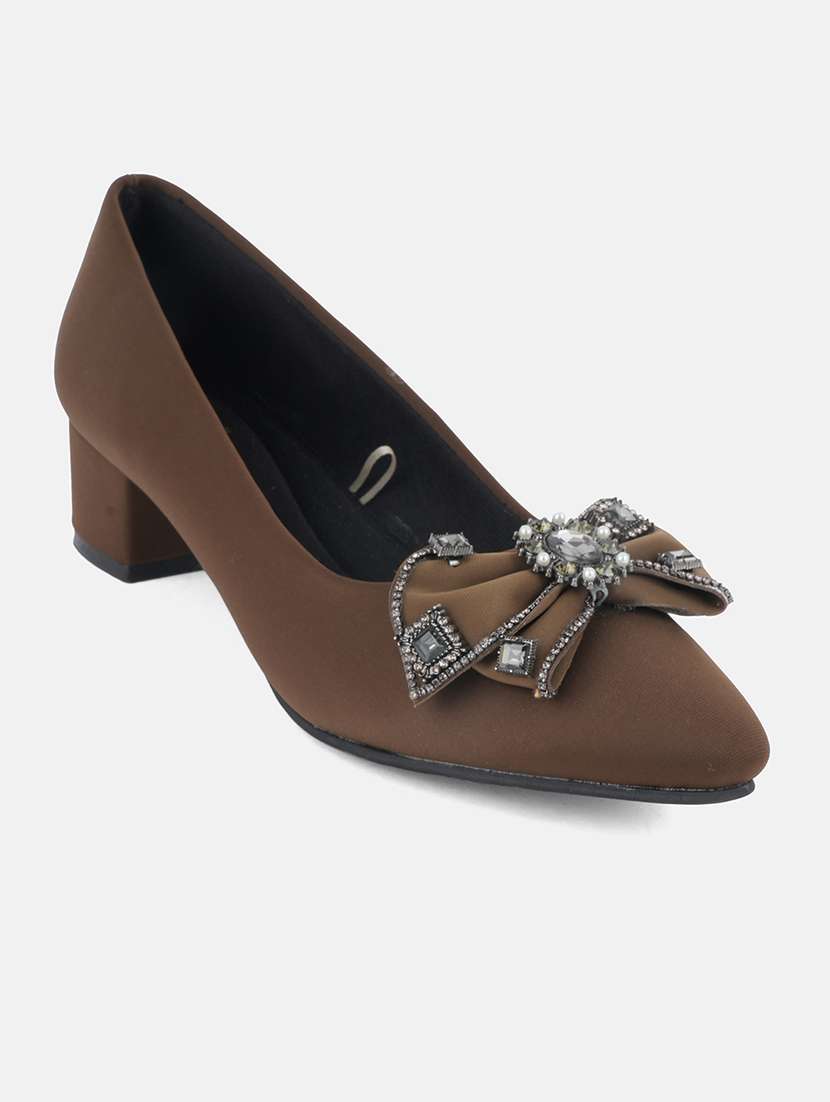 women solid slip on pump - 22292196 -  Standard Image - 3