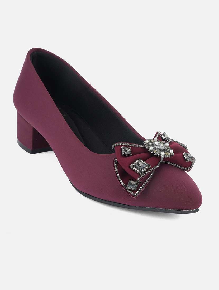 women solid slip on pump - 22292197 -  Standard Image - 3