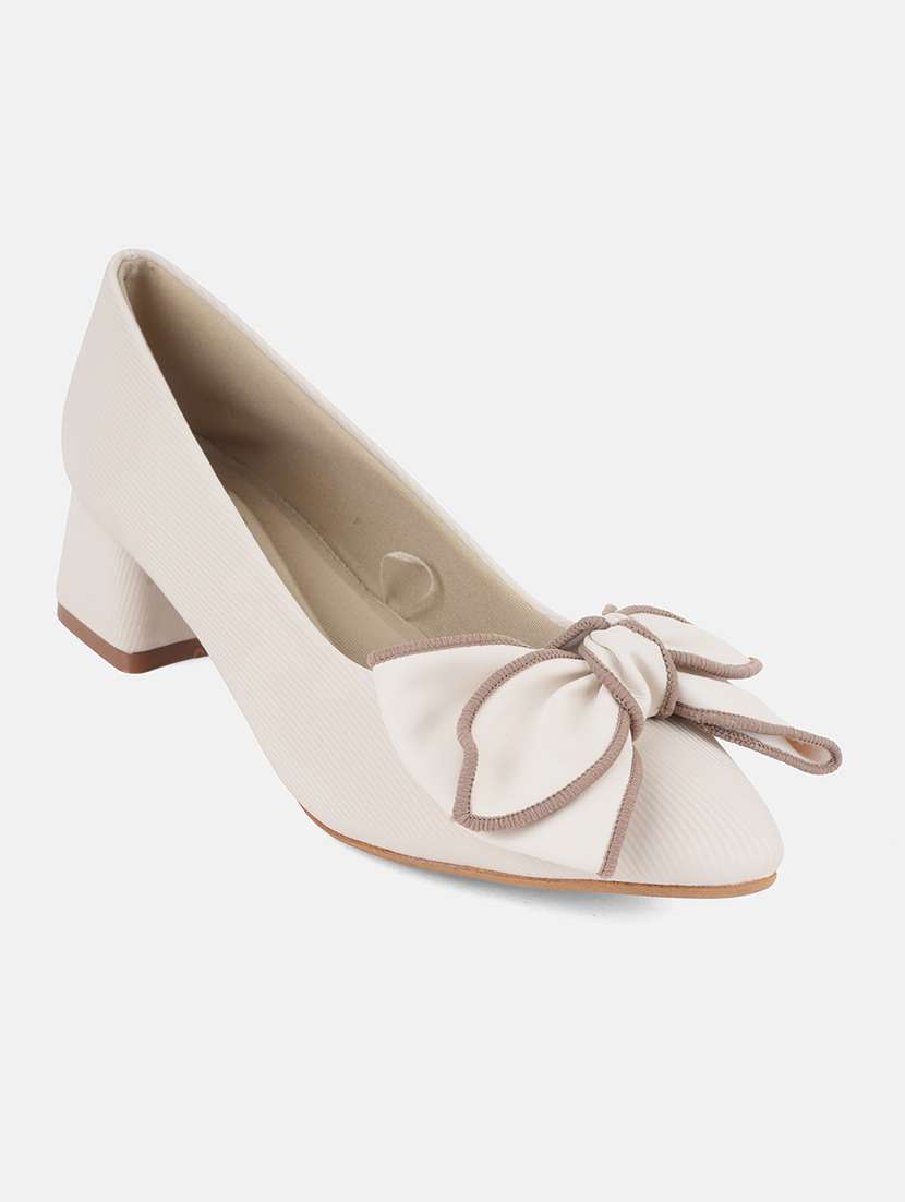 women solid slip on pump - 22292200 -  Standard Image - 3