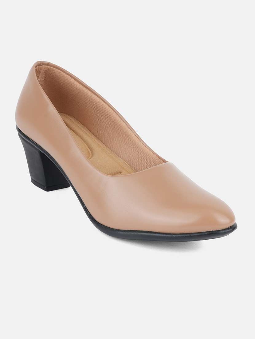women solid slip on pump - 22292202 -  Standard Image - 3