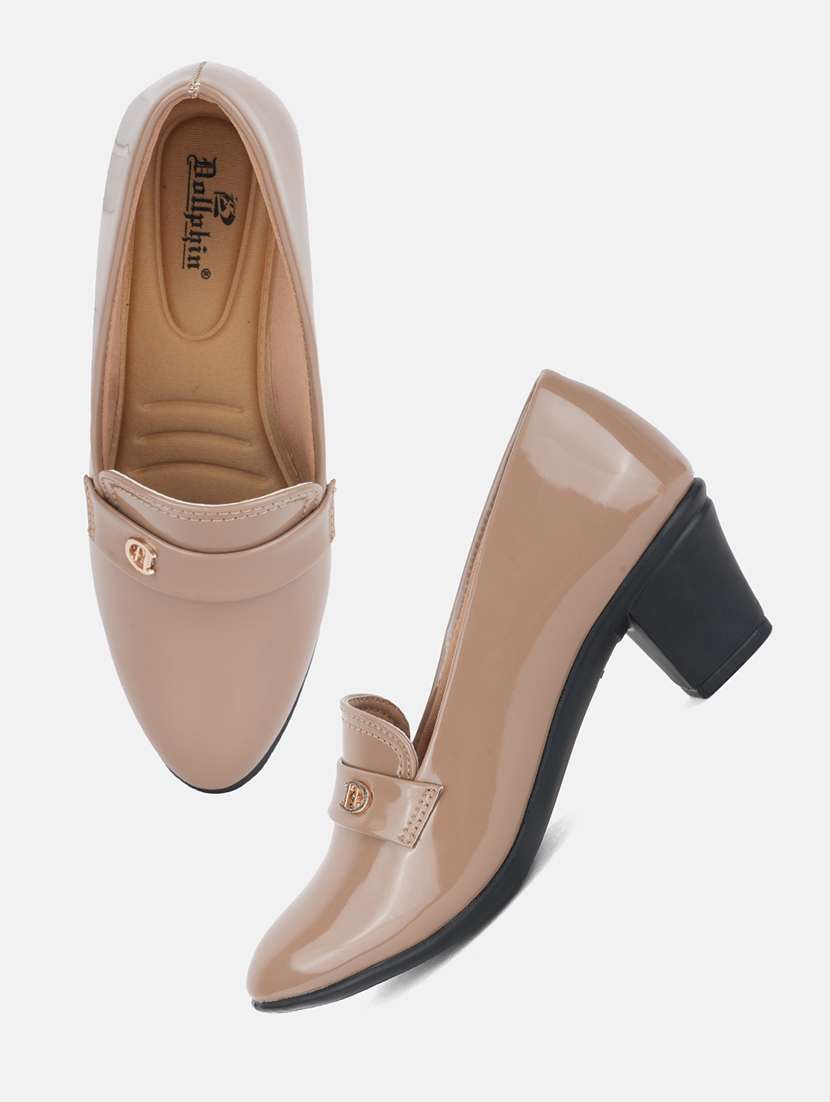 women solid slip on pump - 22292206 -  Standard Image - 3