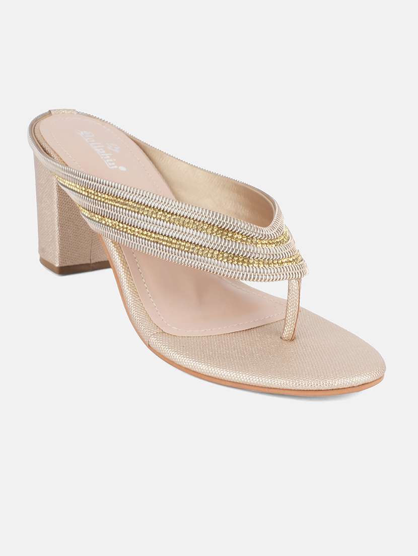 women embellsihed slip on sandal - 22292214 -  Standard Image - 3