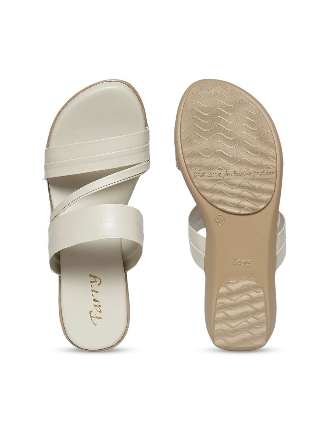 women solid slip on flat sandals - 22292240 -  Standard Image - 5