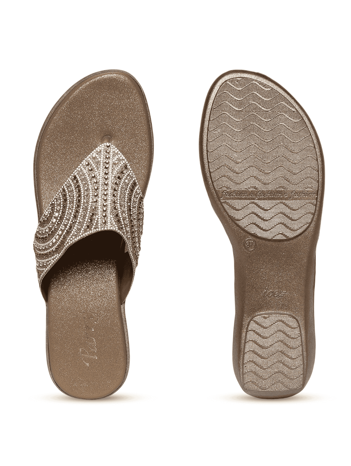 women embellished slip on flat sandals - 22292242 -  Standard Image - 5