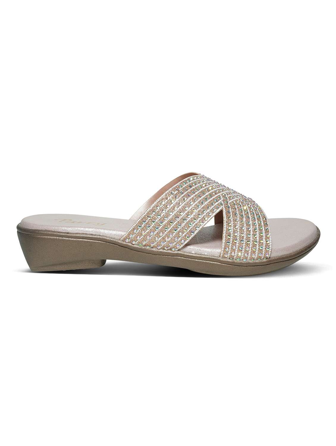 women embellished slip on flat sandals - 22292244 -  Standard Image - 3