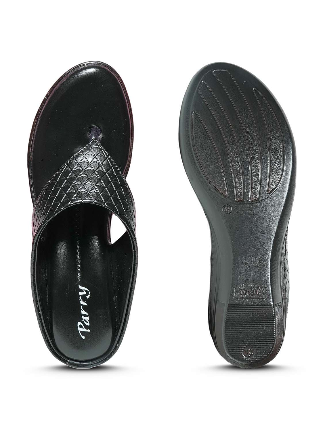 women solid slip on wedge - 22292250 -  Standard Image - 3