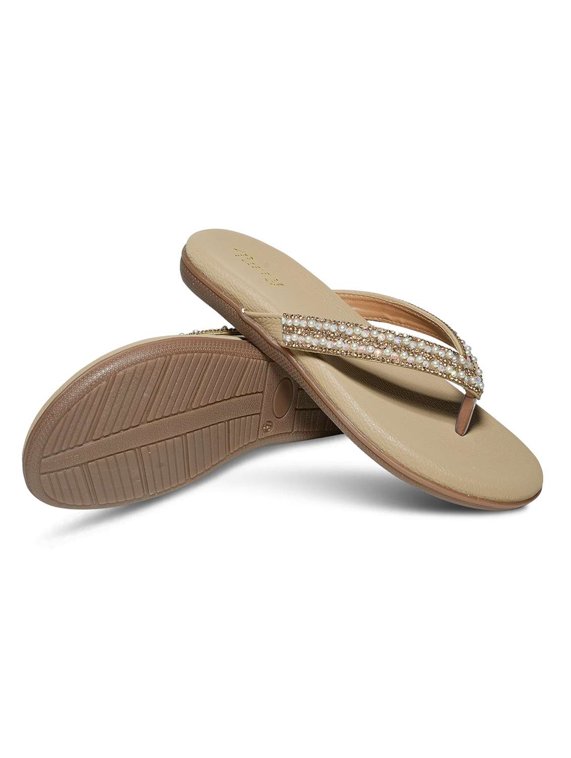 women embellished slip on flat sandals - 22292258 -  Standard Image - 5