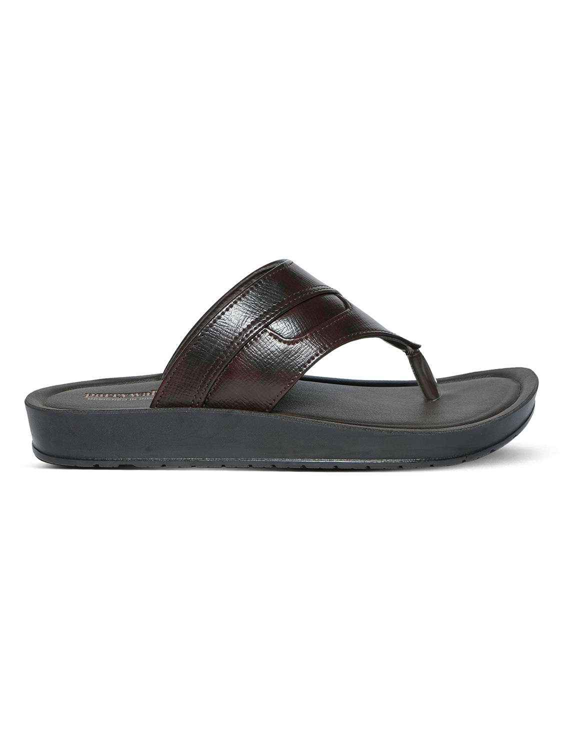 men brown slip on sandal - 22292268 -  Standard Image - 3