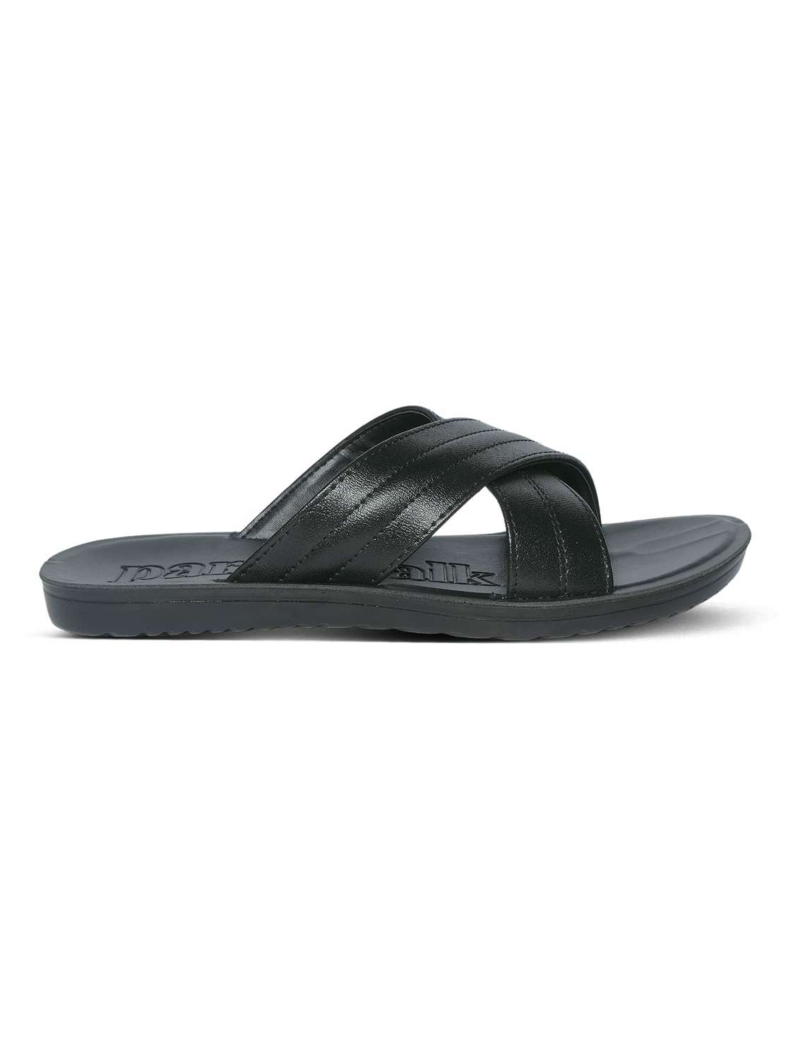 men black slip on sandal - 22292269 -  Standard Image - 3