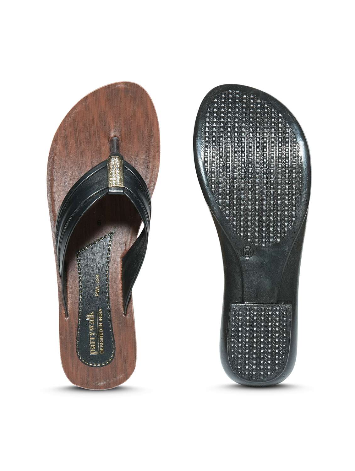 women solid slip on flat sandals - 22292271 -  Standard Image - 5