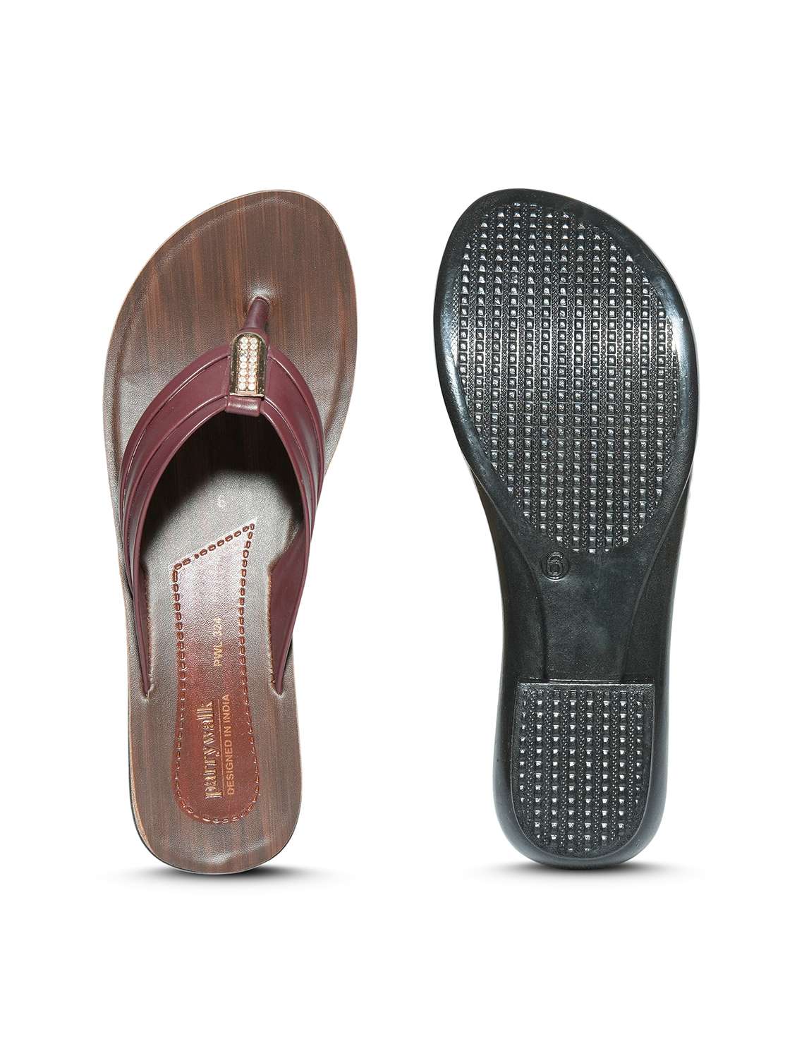 women solid slip on flat sandals - 22292272 -  Standard Image - 3