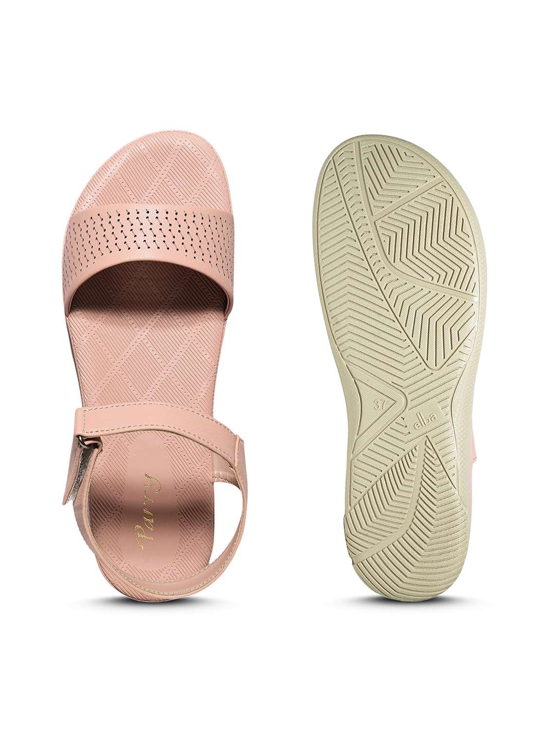 women solid back strap sandal - 22292280 -  Standard Image - 5