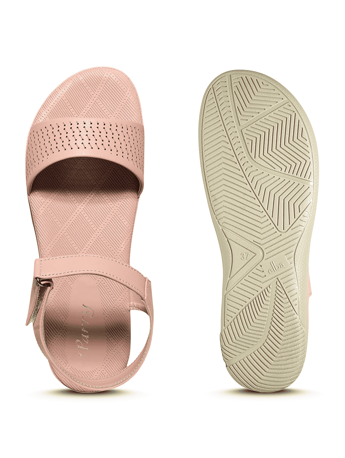 women solid back strap sandal - 22292280 -  Standard Image - 5