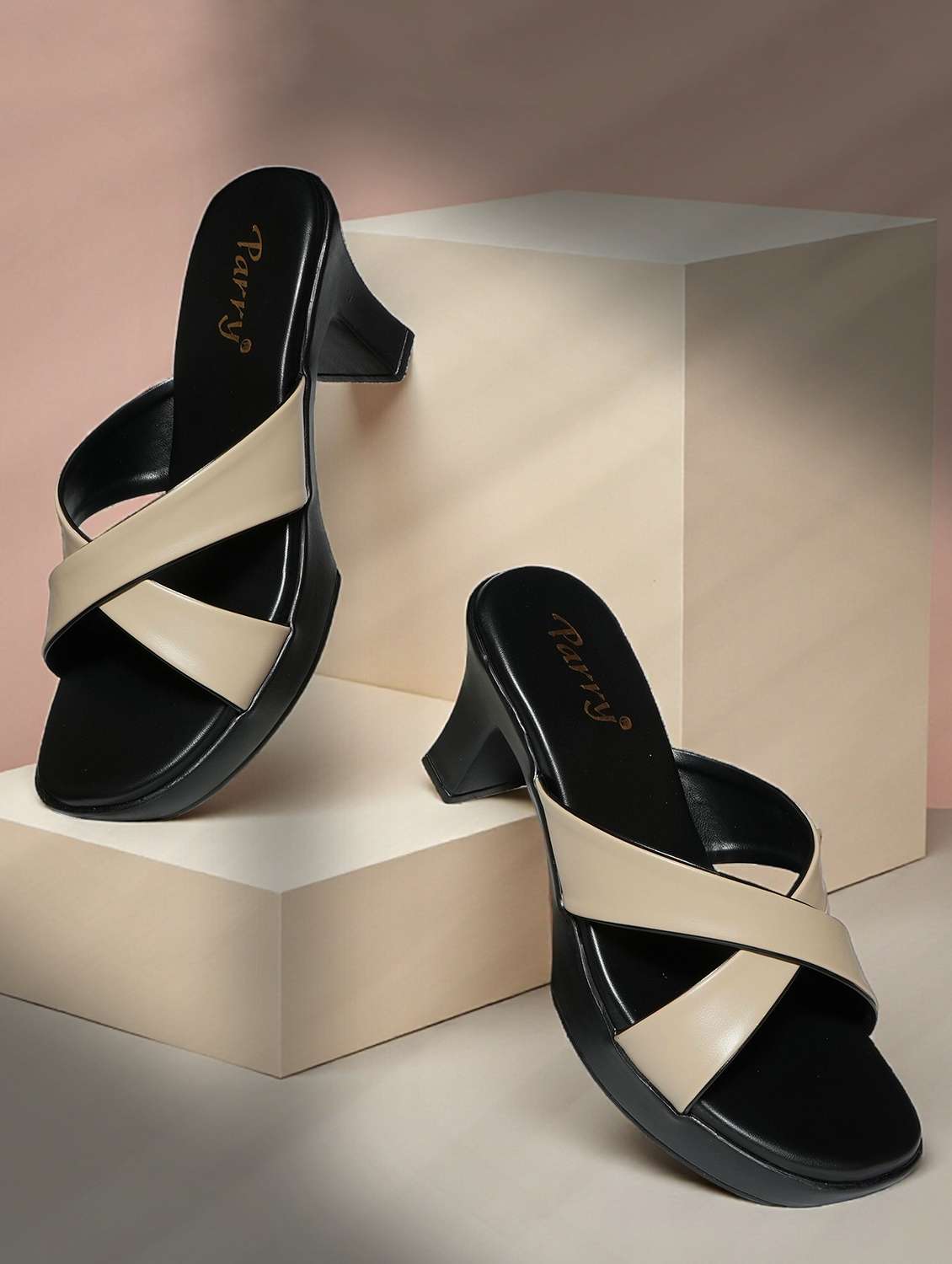 women solid slip on sandals