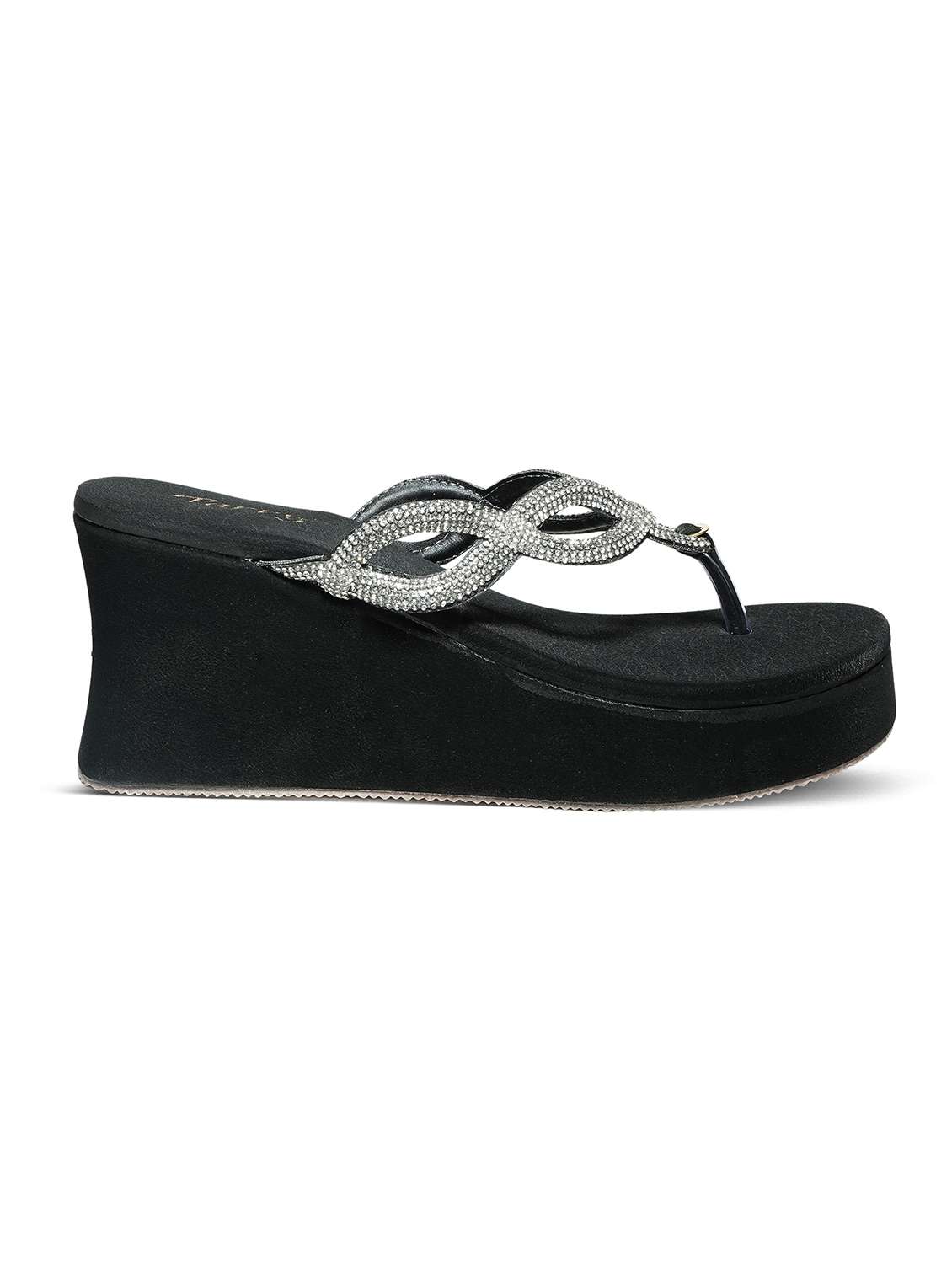 women solid slip on wedge - 22292288 -  Standard Image - 3