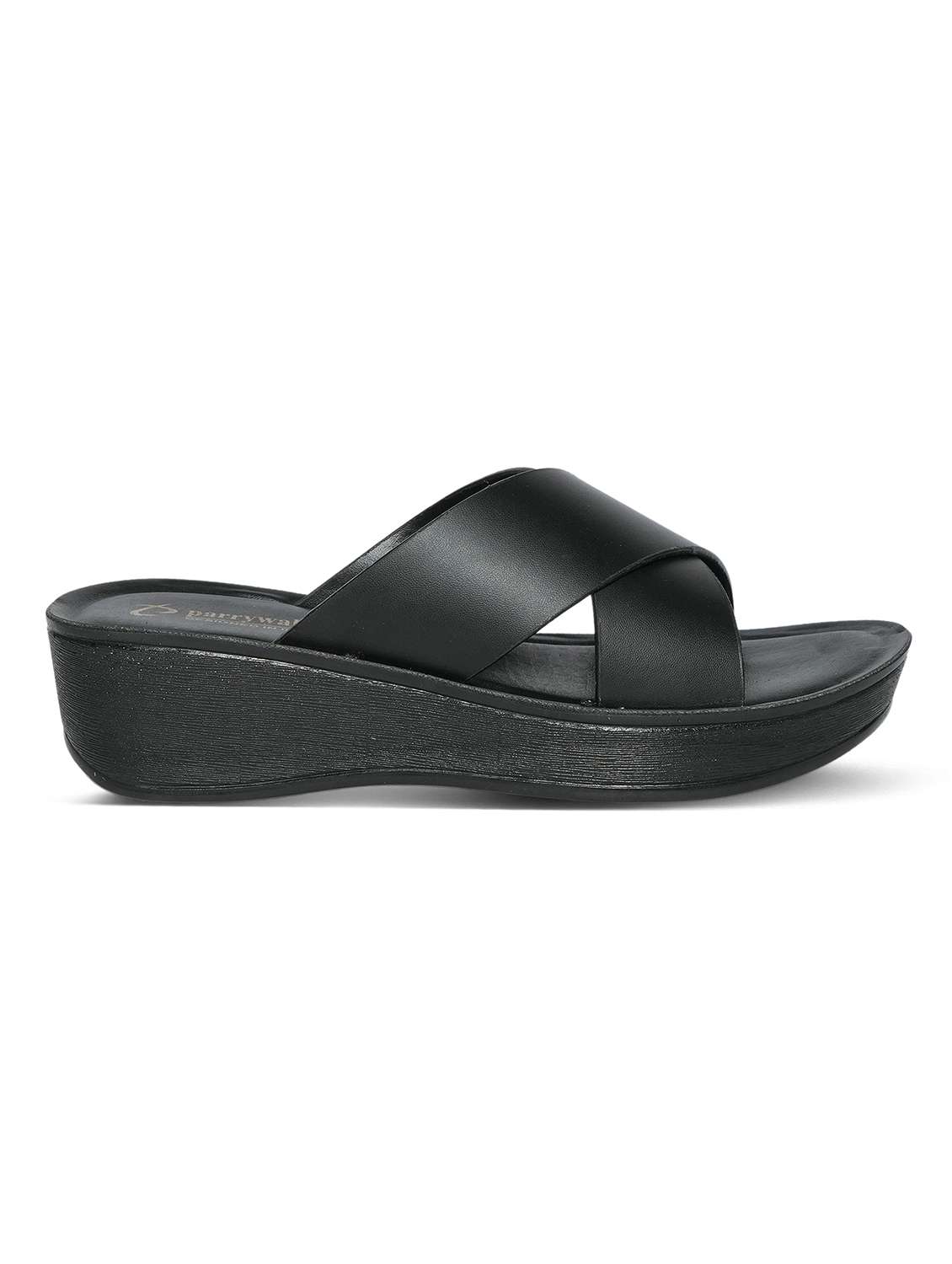 women black slip on wedge - 22292295 -  Standard Image - 3
