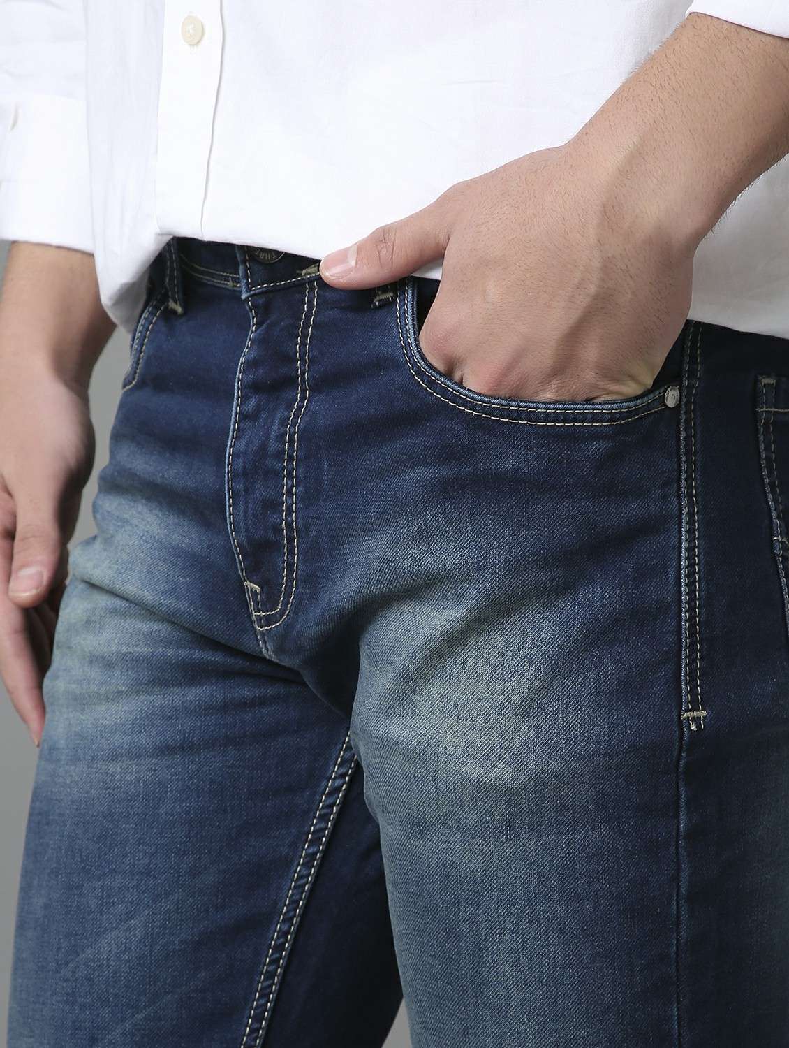 men washed mid rise full length jeans - 22292670 -  Standard Image - 5