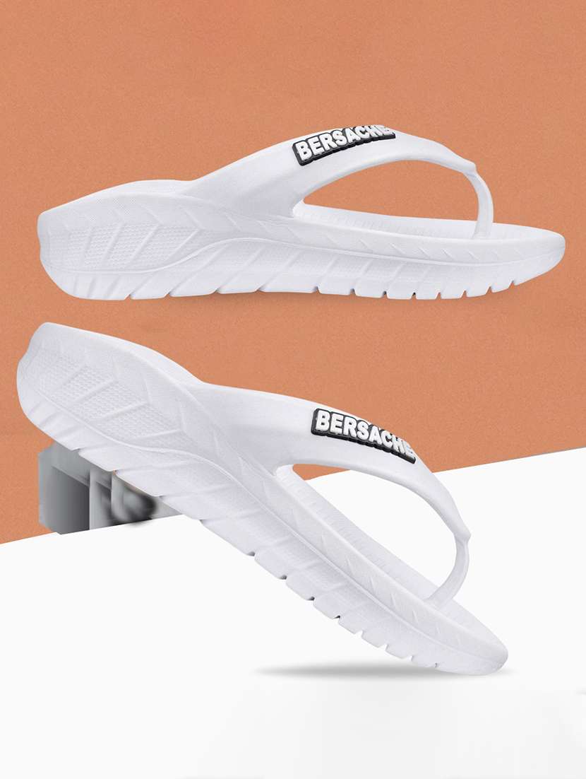 men solid toe seperator slipper