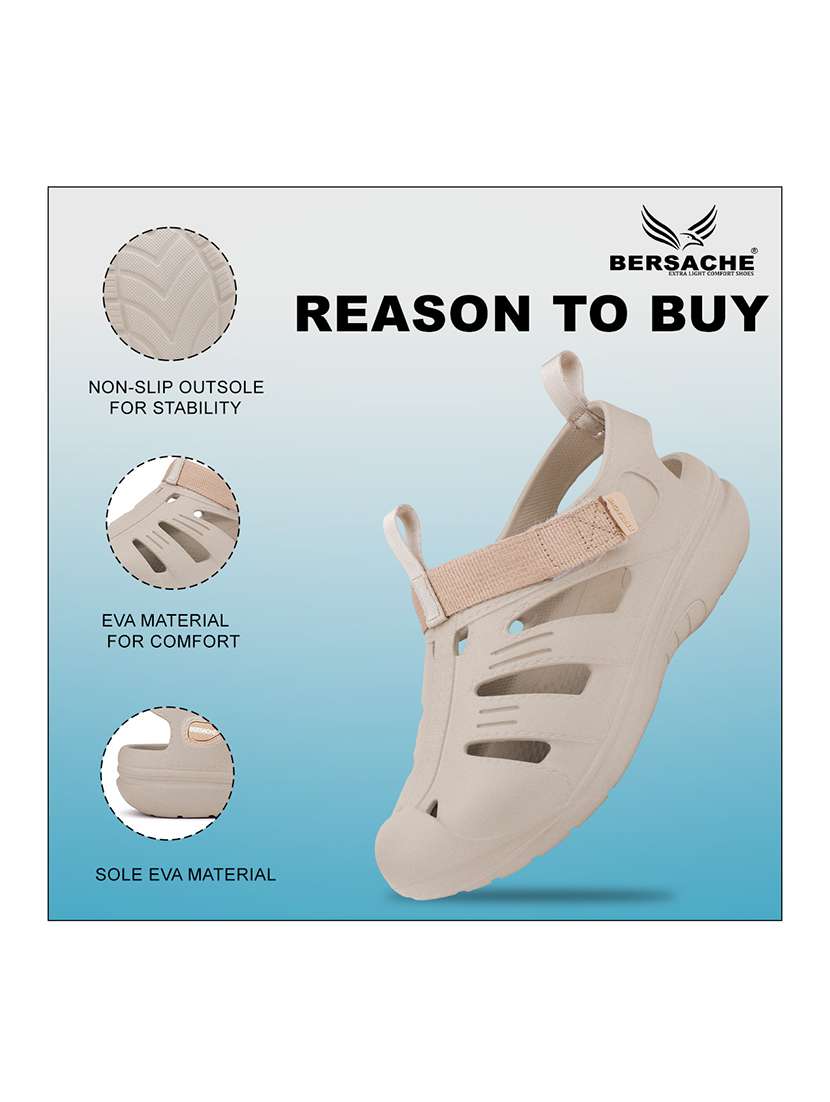 men solid slip on clog - 22293009 -  Standard Image - 3