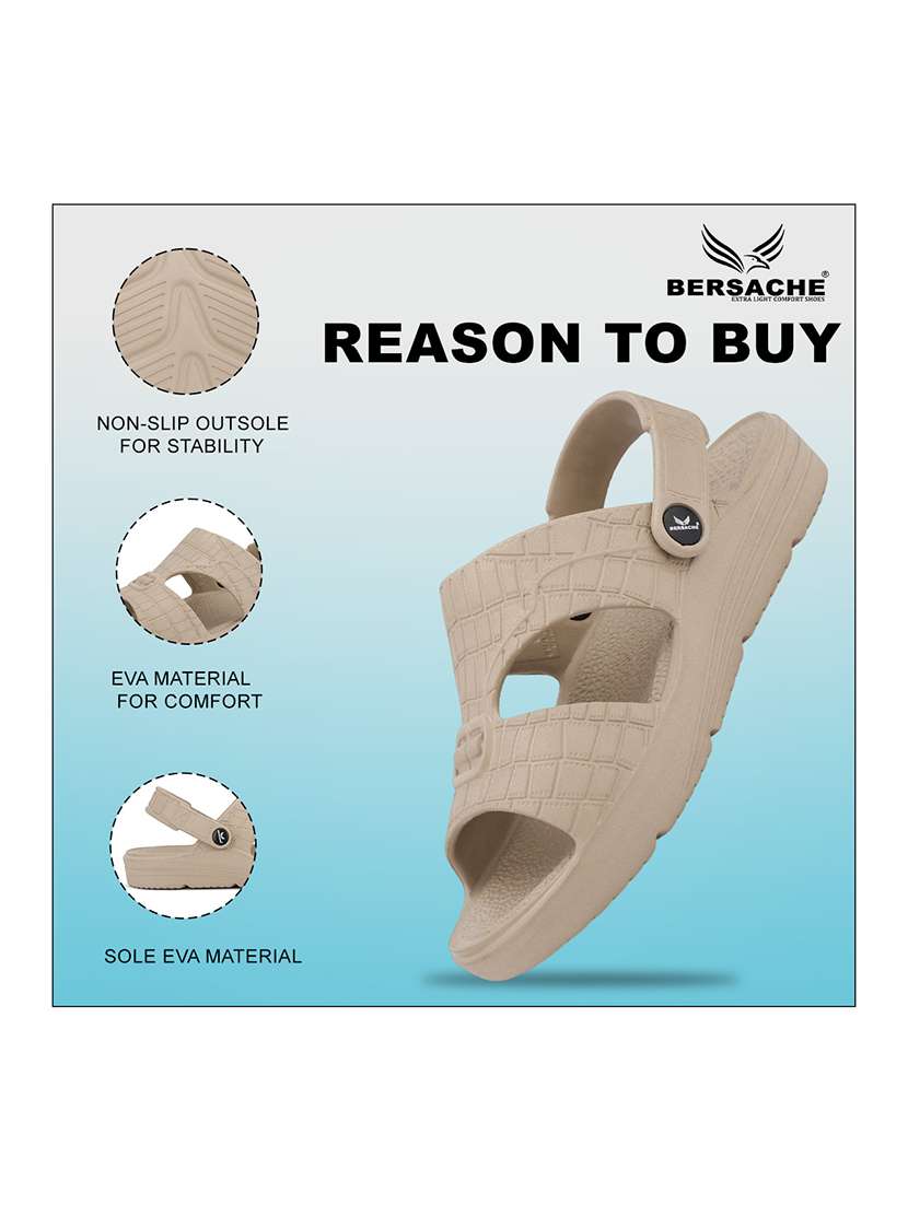 men textured slip on slider - 22293016 -  Standard Image - 3