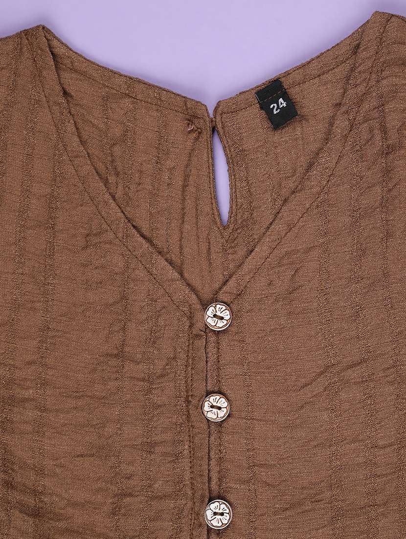 girls solid bell sleeve tiered top - 22293269 -  Standard Image - 3