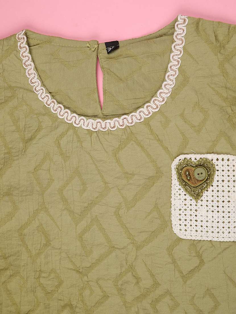 girls self designed short sleeve top - 22293272 -  Standard Image - 3