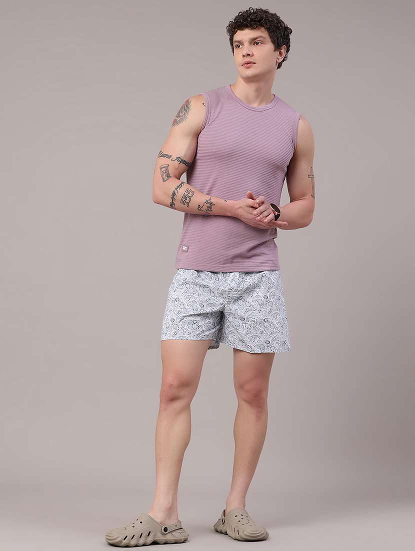 men textured sleeveless slim fit t-shirt - 22293391 -  Standard Image - 5