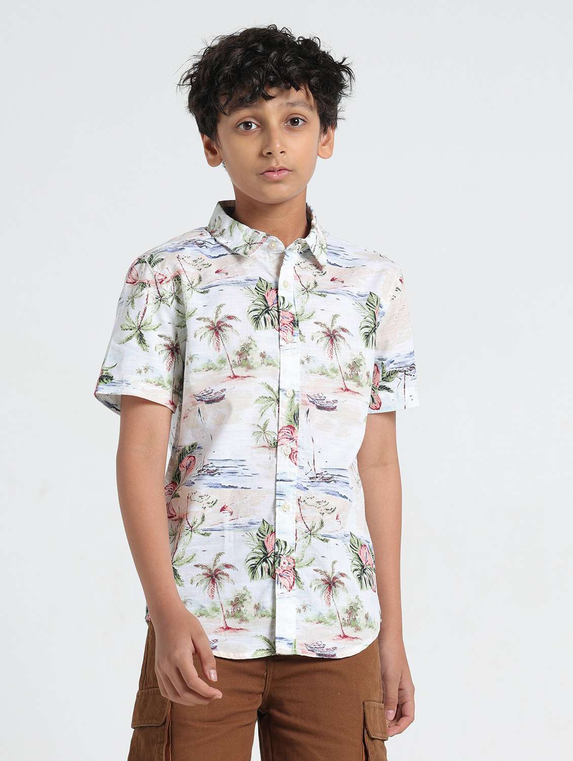 red cotton shirt