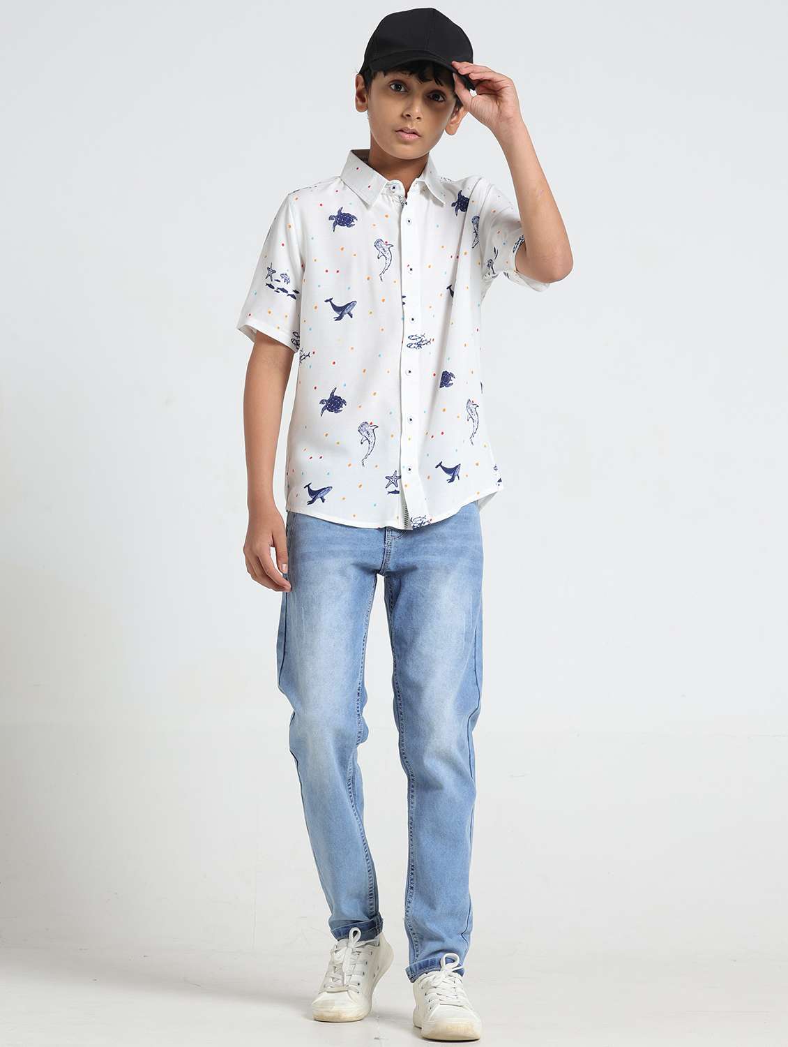white cotton shirt - 22293464 -  Standard Image - 3