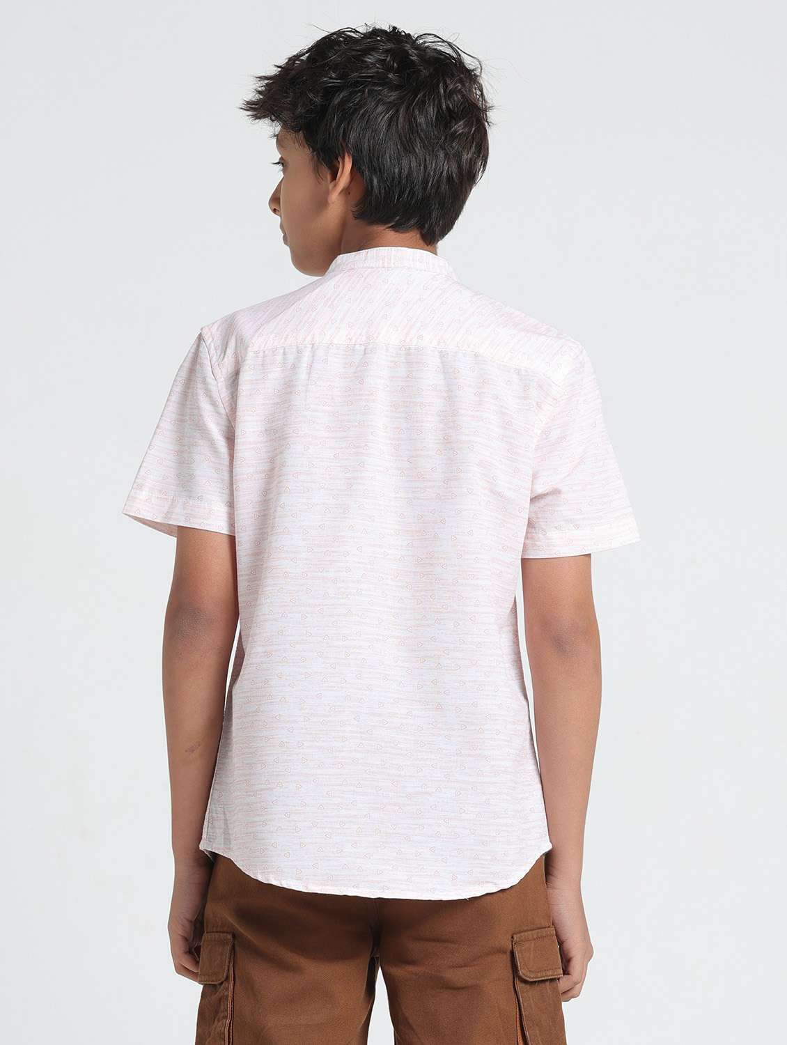 boys self designed short sleeve kurta - 22293469 -  Standard Image - 3