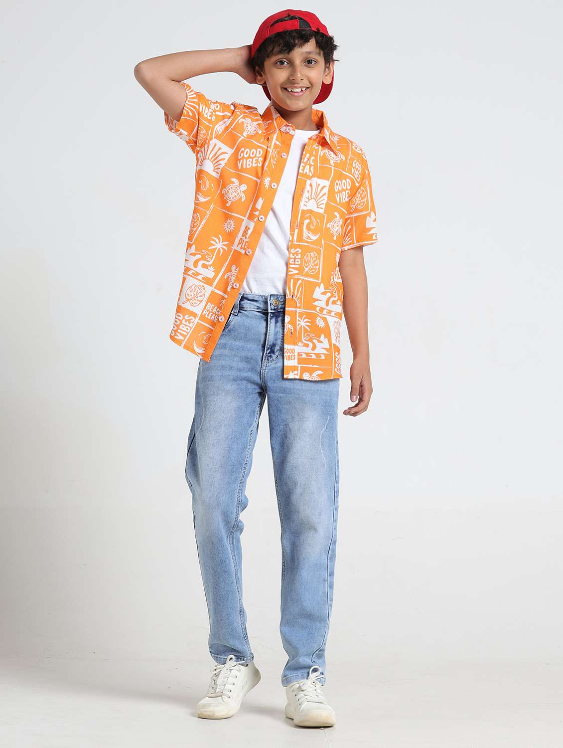 boys printed collared shirt sleeve shirt - 22293471 -  Standard Image - 5