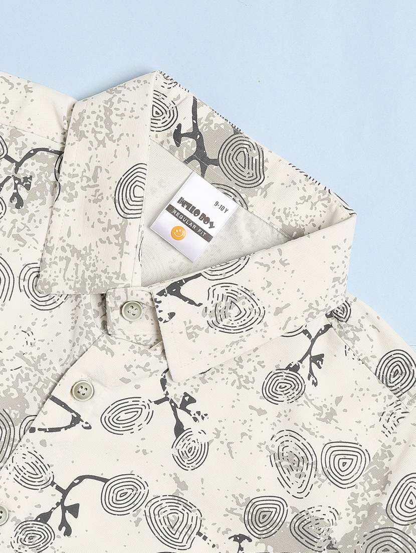 boys printed short sleeves casual shirt - 22293477 -  Standard Image - 3