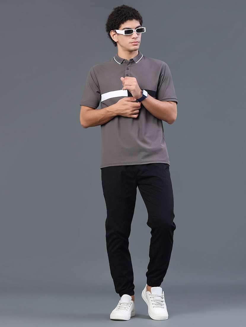 men taped short sleeves polo t-shirt - 22293605 -  Standard Image - 5