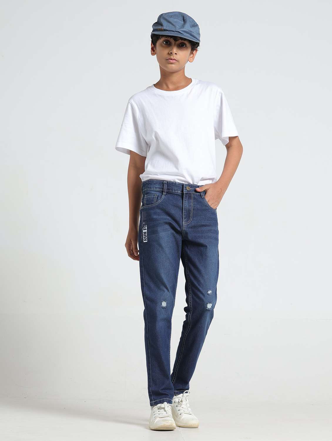 blue denim distressed jean - 22293623 -  Standard Image - 3
