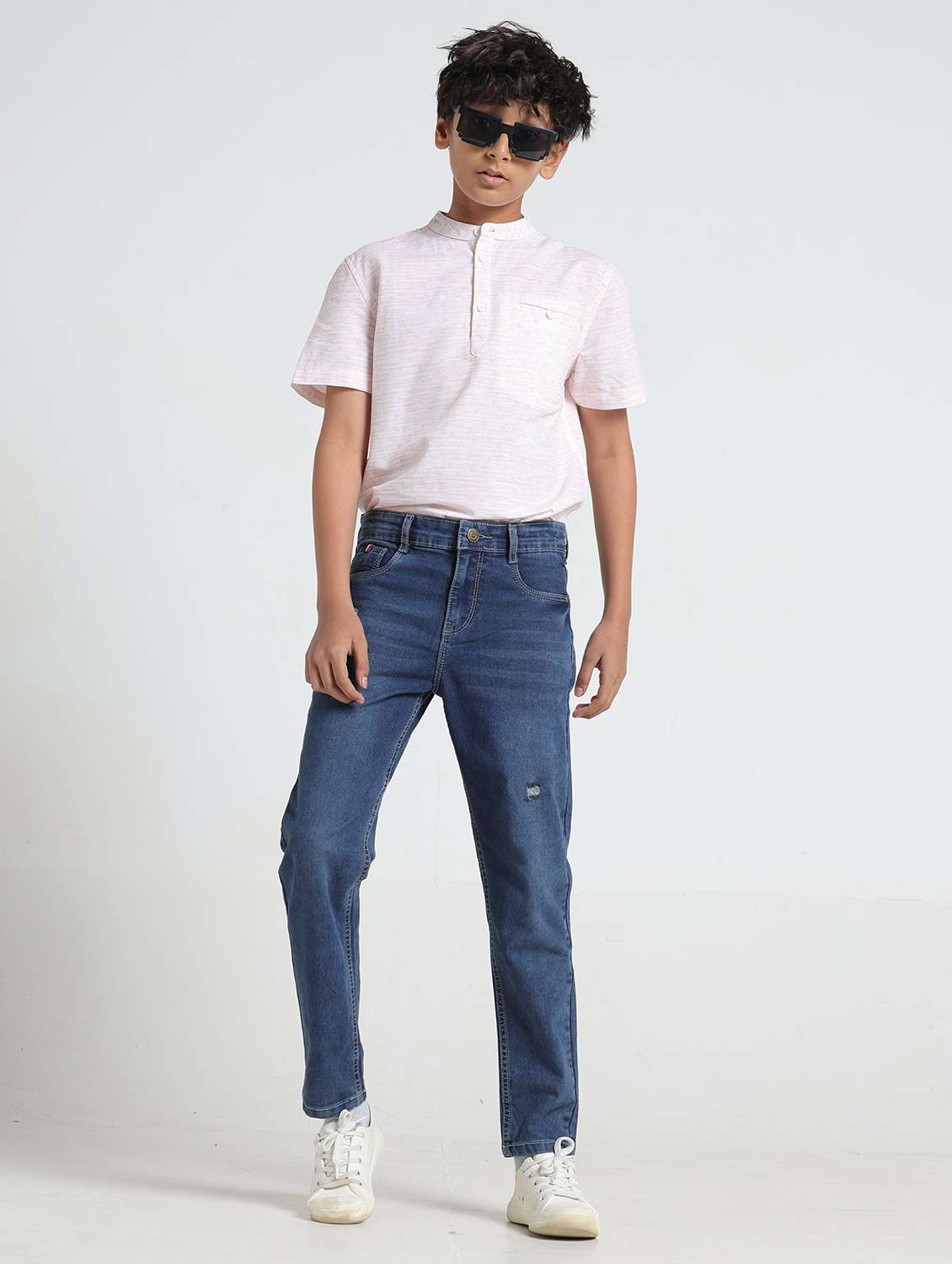 blue denim distressed jean - 22293629 -  Standard Image - 3