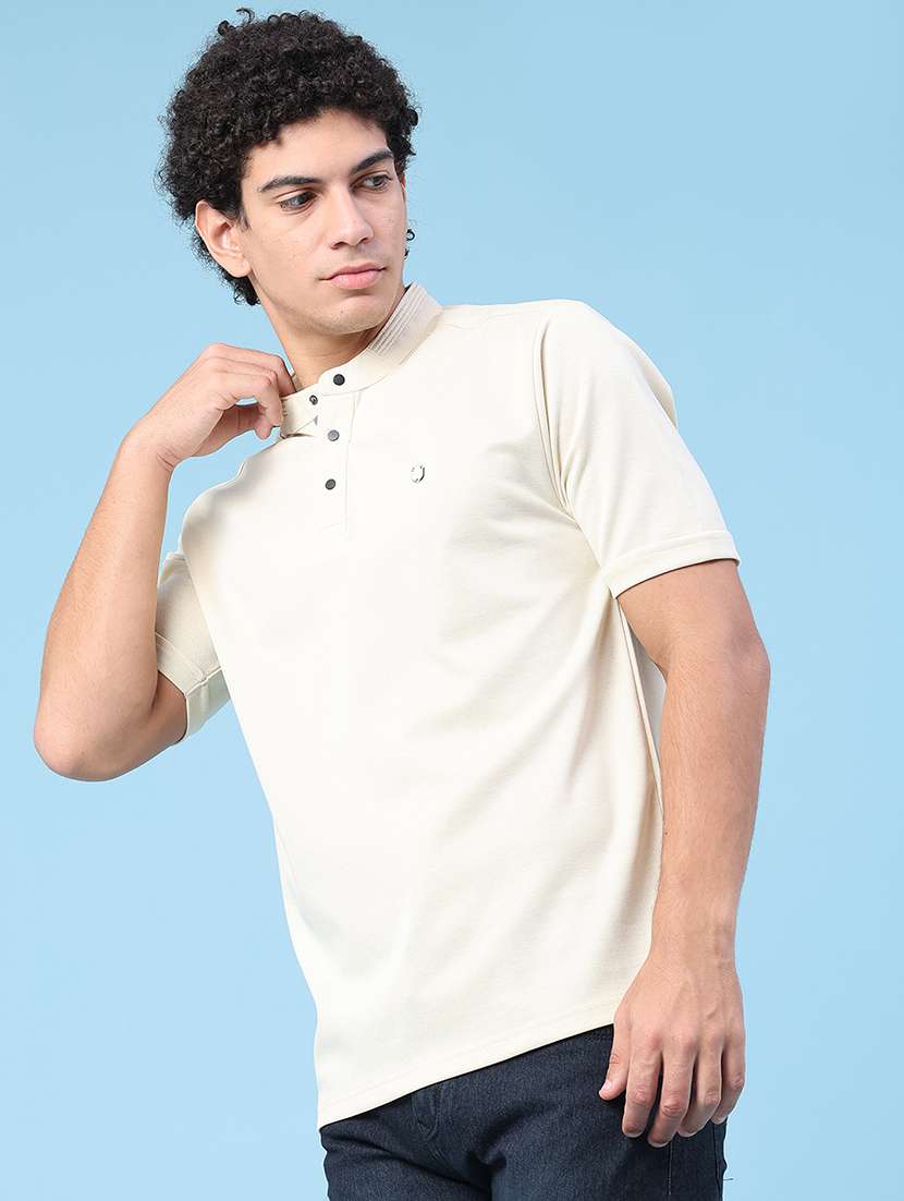 men solid short sleeves regular fit t-shirt - 22293676 -  Standard Image - 3