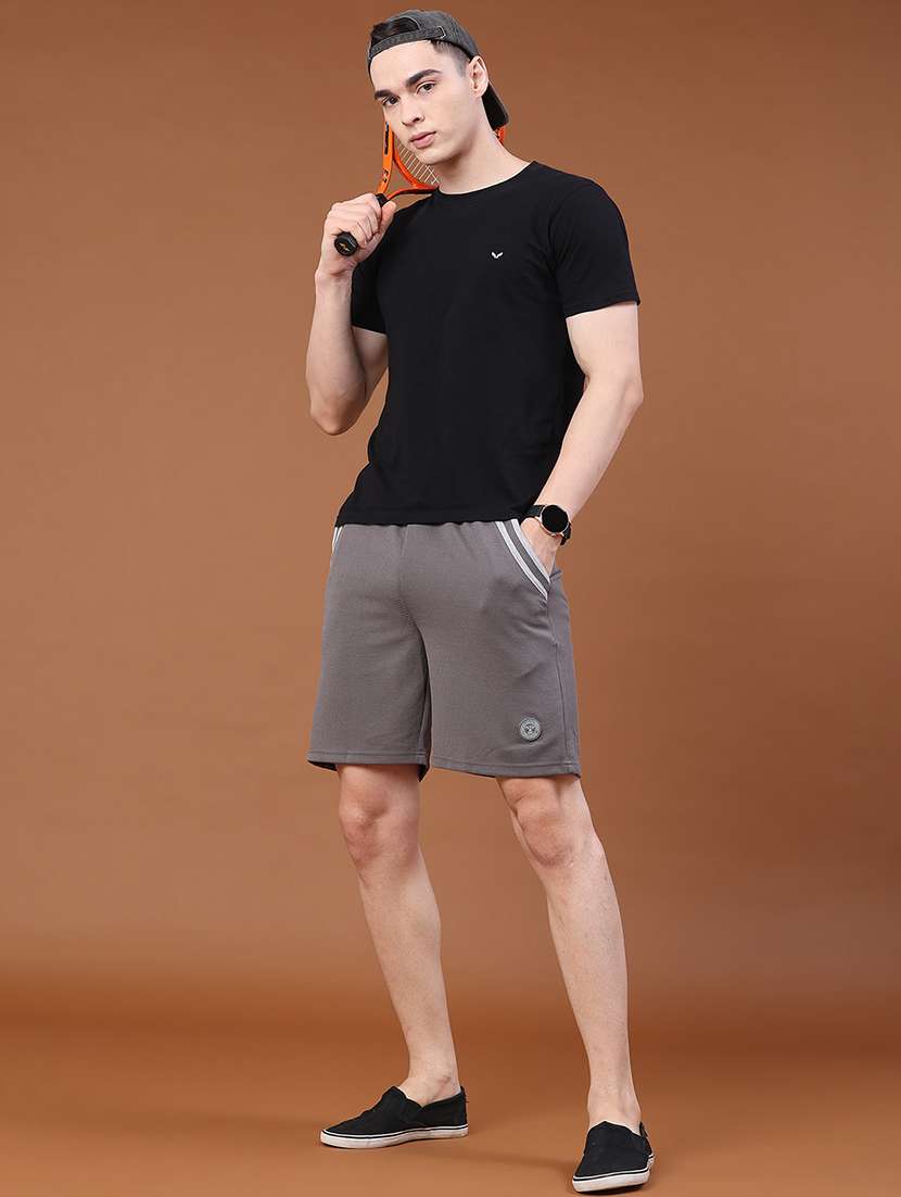men textured mid rise regular fit shorts - 22293761 -  Standard Image - 5