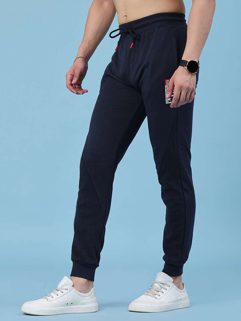 men solid mid rise regular fit jogger - 22293788 -  Standard Image - 3