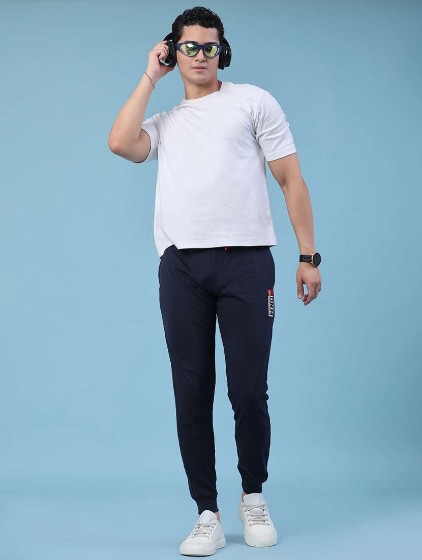 men solid mid rise regular fit jogger - 22293788 -  Standard Image - 5