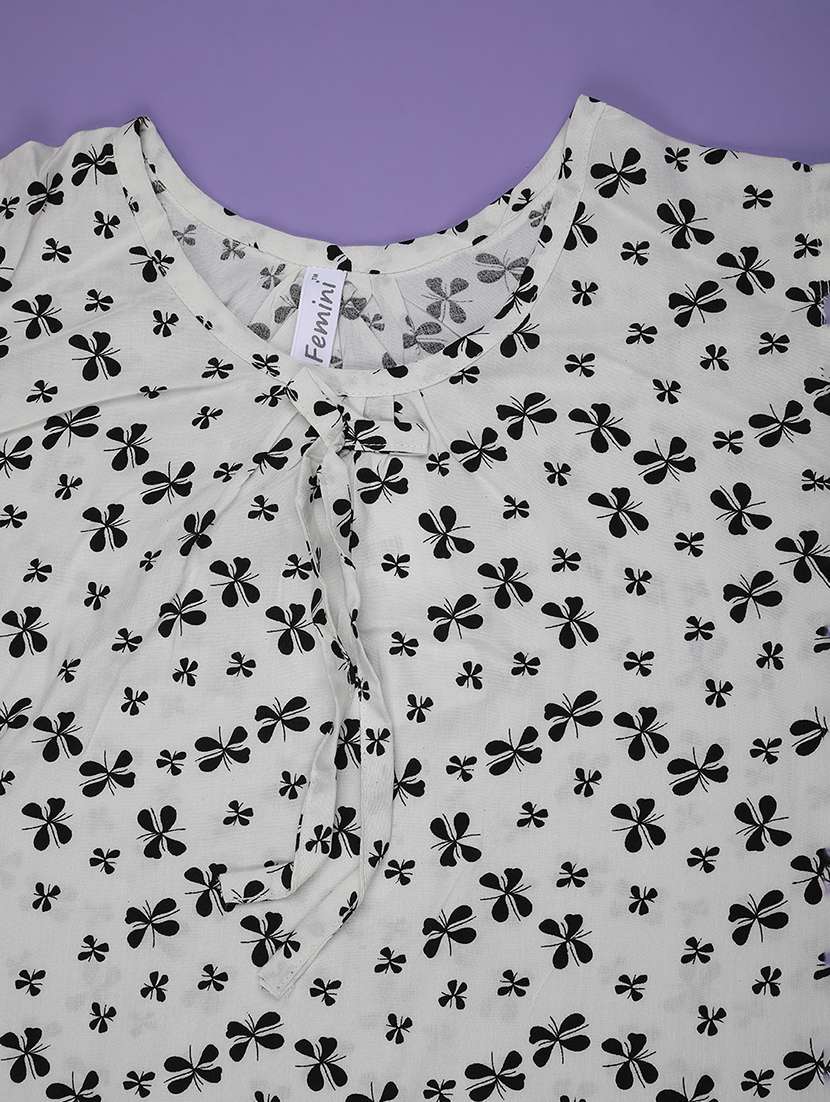 girls printed sleeveless twin set - 22293794 -  Standard Image - 3