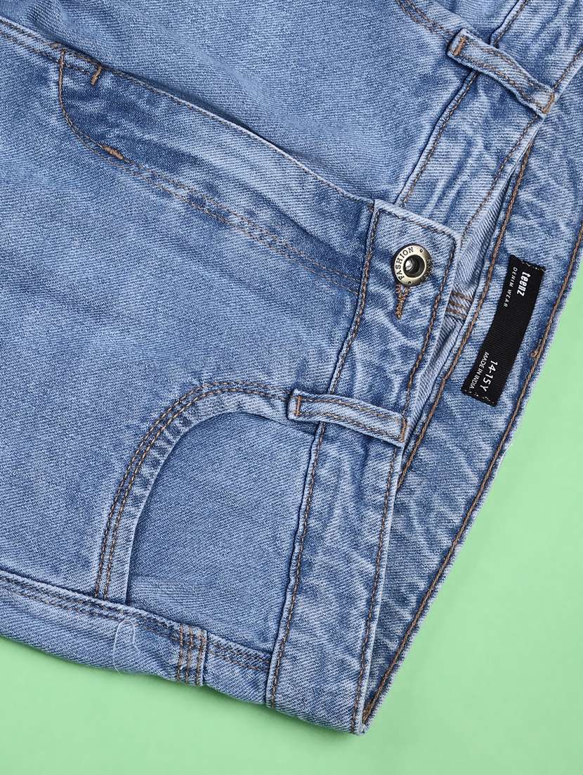 girls solid mid rise straight jeans - 22293809 -  Standard Image - 3