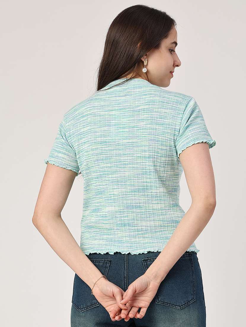 Women Printed Short Sleeves Regular Fit T-shirt - 22293860 -  Standard Image - 3
