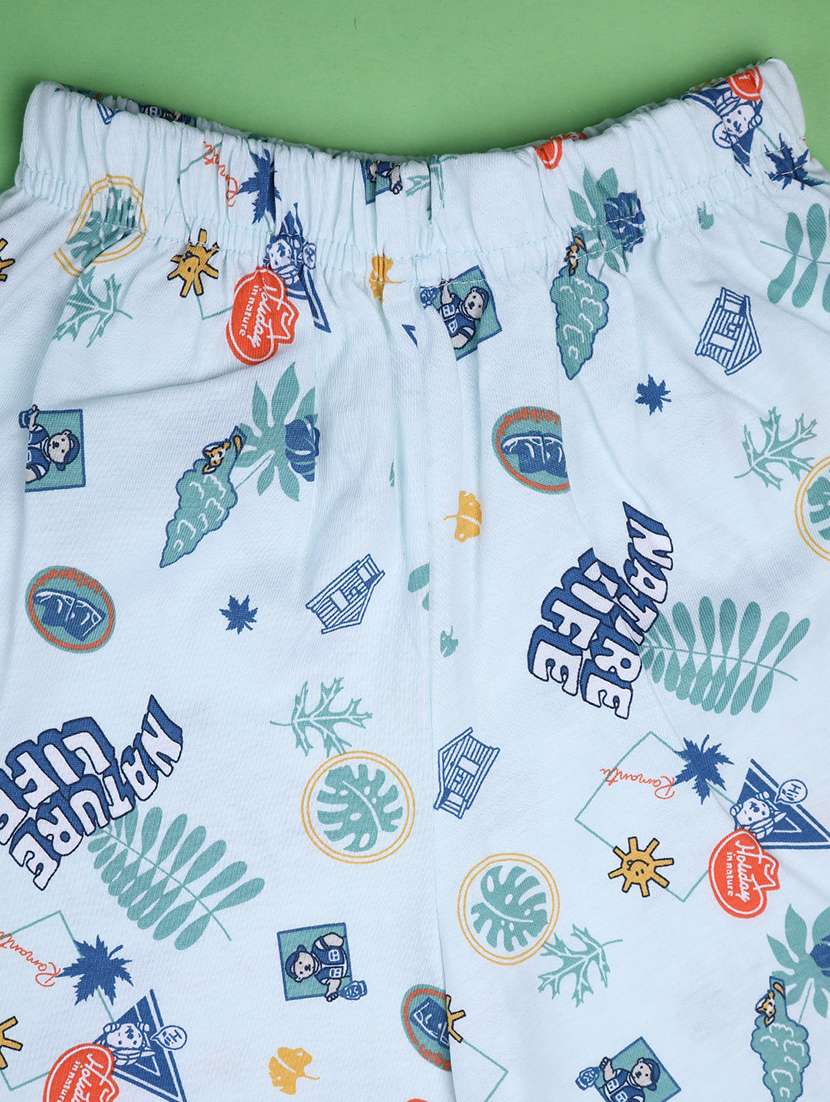 boys printed t-shirt & shorts co-ords set - 22293996 -  Standard Image - 5