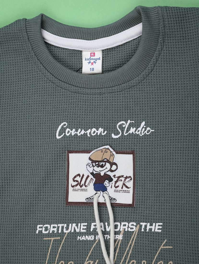 boys printed t-shirt & shorts co-ords set - 22294008 -  Standard Image - 3