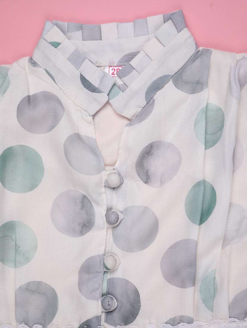 girls printed long sleeve tiered dress - 22294051 -  Standard Image - 3